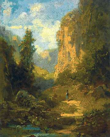 卡尔·斯皮茨韦格的《山地风景》