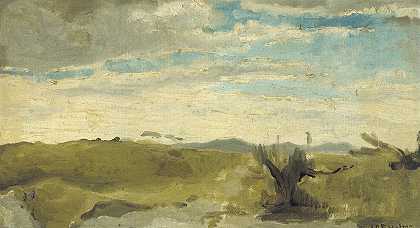 乔治·亨德里克·布莱特纳（George Hendrik Breitner）的《海牙德克斯敦附近沙丘的景色》