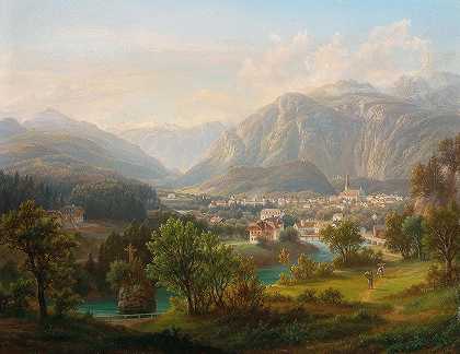 安东·希弗（Anton Schiffer）的《从新施莫尔瑙到特劳恩河上的克鲁茨坦——上奥地利州伊斯科尔市达赫斯坦的劳芬》