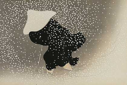 《旋转的雪》（Tomoe no yuki）作者：龟坂