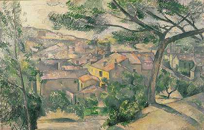 保罗·塞尚（Paul Cézanne）的《阳光下的L’Estaque晨景》