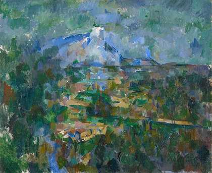 保罗·塞尚（Paul Cézanne）的《Les Lauves的圣维克托尔山景色》