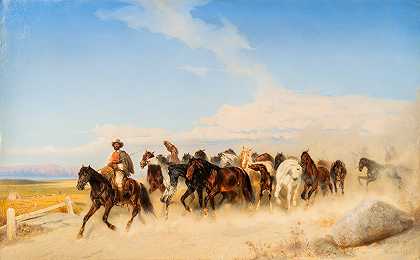 卡尔·瓦尔博姆的《坎帕尼亚的马》
