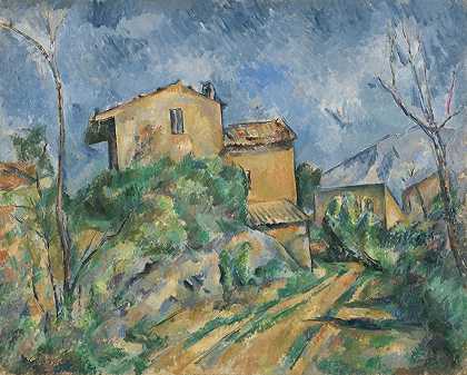 保罗·塞尚（Paul Cézanne）的《玛丽亚庄园》（Maison Maria with a View of Château Noir）
