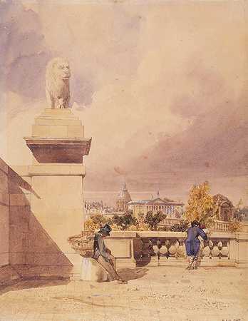 “协和桥和众议院，托马斯·肖特男孩从杜伊勒里的露台上俯瞰