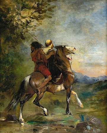 尤金·弗罗门廷的《骑在马背上的阿拉伯疯子》