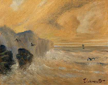 Louis Michel Eilshemius的《洛基海岸》