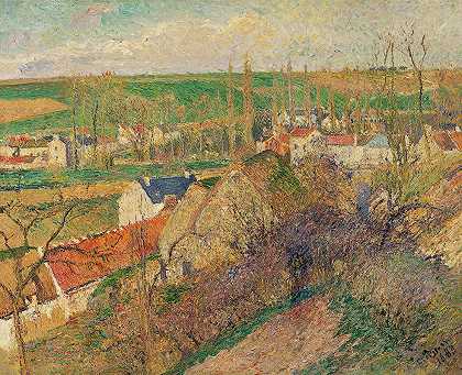 “卡米尔·皮萨罗（Camille Pissarro）的Osny村景色