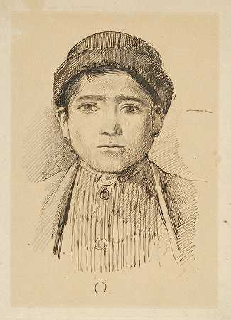拉迪斯拉夫·梅德尼安斯基《戴帽子男孩的肖像研究》