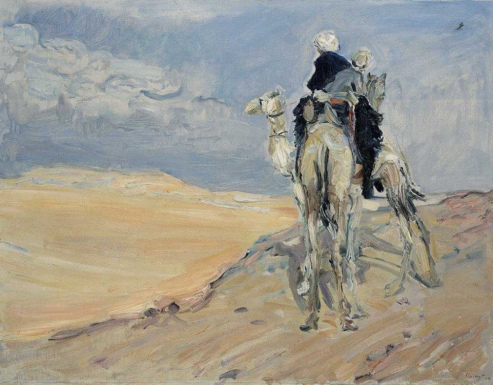 《利比亚沙漠中的沙尘暴》（Max Slevogt）