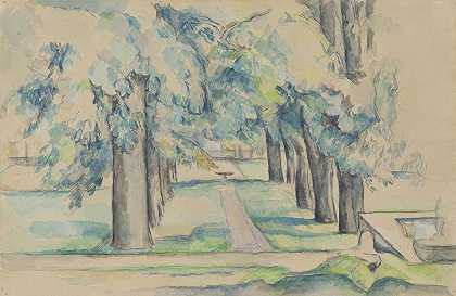 保罗·塞尚（Paul Cézanne）的《Bouffan山栗树大道》
