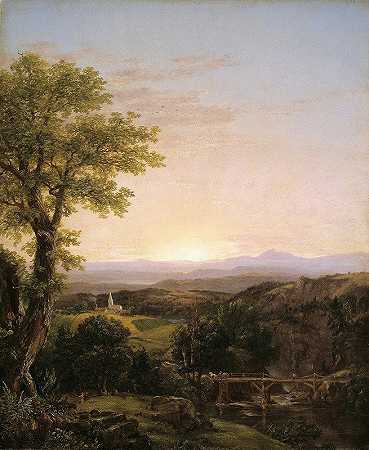 托马斯·科尔的《新英格兰风景》