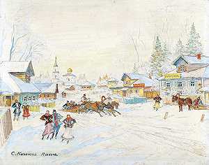 康斯坦丁·阿列克谢维奇·科罗文的《冬季风景》
