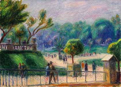 威廉·詹姆斯·格拉肯斯的《卢森堡花园的栏杆》