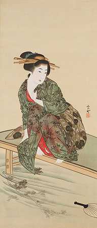 Mihata Jōryū的《溪边的女人》