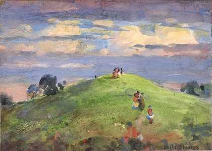 威廉·亨利·福尔摩斯《日落山》，1926年