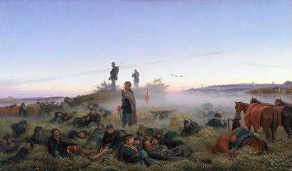 “伊斯特德战役后的早晨，1850年7月25日，Jørgen Sonne