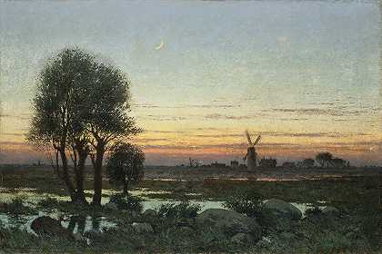 Per Ekström《夕阳下的秋天风景》