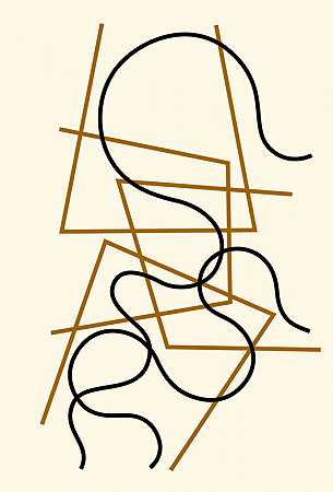 Myriam Thyes的《几何和波浪线》
