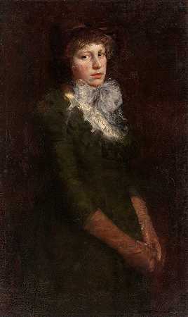 爱德华·奥古斯特·贝尔的《女人的肖像》