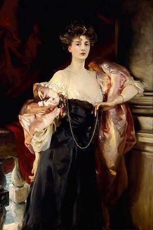 约翰·辛格·萨金特（John Singer Sargent）的《海伦·文森特（Helen Vincent）的肖像，D’Abernon子爵夫人》