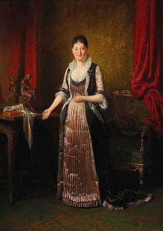 弗里德里希·弗里德莱德（Friedrich Friedländer）的《资产阶级内部的女士》（Lady in a Bourgeoise Interior）