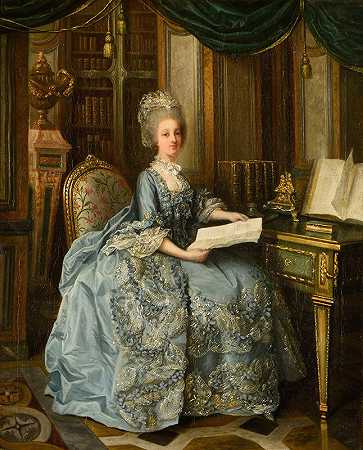 “索菲夫人的肖像说小女王是由路易·佩林·萨尔布雷装订的