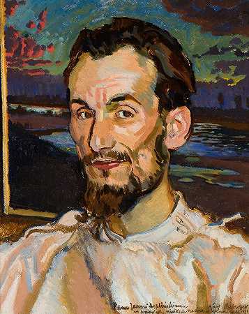 Józef Mehoffer的《扬·霍普林斯基肖像》