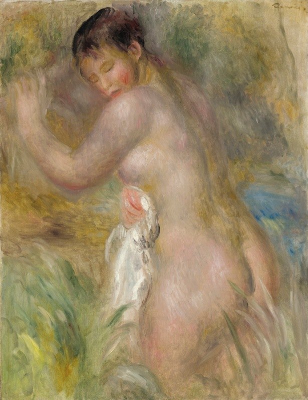 皮埃尔·奥古斯特·雷诺阿的《洗澡的女人》