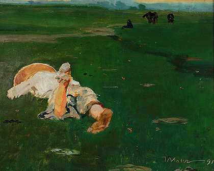 雅切克·马尔切夫斯基的《草地上的牧羊女》
