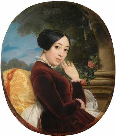 “弗朗索瓦·爱德华·皮科特（François Edouard Picot）的保琳·维亚多特（Pauline Viardot）的假定肖像
