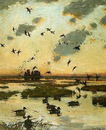 弗兰克·威斯顿·本森的《鸭子沼泽》