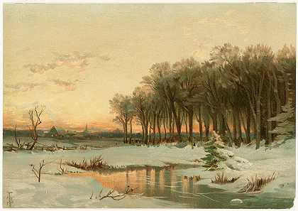 阿尔弗雷德·汤普森·布里彻的《缅因州的冬天》