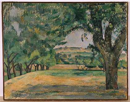 保罗·塞尚（Paul Cézanne）的《贾斯·德·布凡的邻居》（The Neighborhood of Jas de Bouffan）
