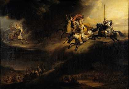 约翰·古斯塔夫·桑德伯格（Johan Gustaf Sandberg）的《勇士骑兵作战》（Valkyries Riding to Battle）