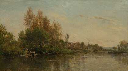 查尔斯·弗朗索瓦·道比尼的《奥伊斯河畔》