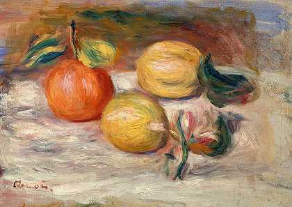 皮埃尔·奥古斯特·雷诺阿的《柠檬和橘子》