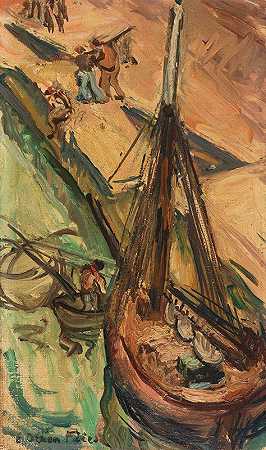 埃米尔·奥托恩·弗里斯的《凯梅尔的帆船》