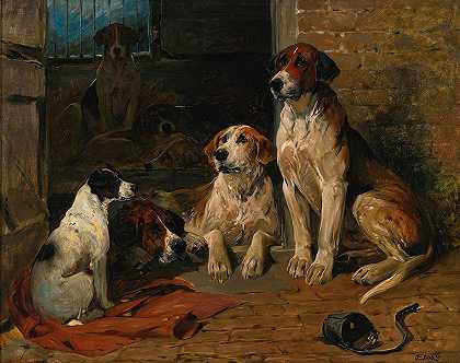 约翰·埃姆斯的《犬舍里的猎犬》