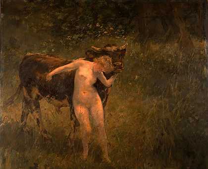 阿尔弗雷德·菲利普·罗尔的《女人与公牛》
