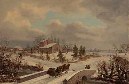托马斯·伯奇的《宾夕法尼亚冬季场景》