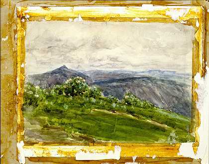 亨利·奥斯瓦·坦纳的《北卡罗来纳州高地山地风景》