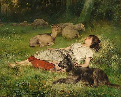 埃瓦里斯特·卡彭蒂埃的《睡牧羊女》