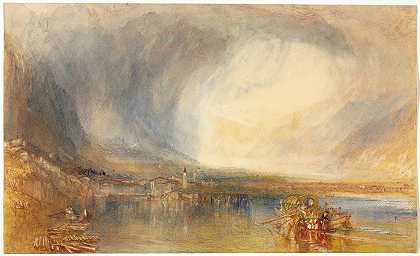 约瑟夫·马洛德·威廉·透纳（Joseph Mallord William Turner）的《卢塞恩湖》（Flüelen）