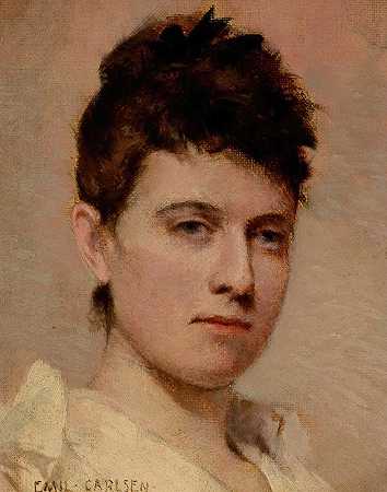 埃米尔·卡尔森的《年轻女人的肖像》