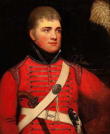威廉·比奇爵士的《身穿红色制服的英国军官肖像》