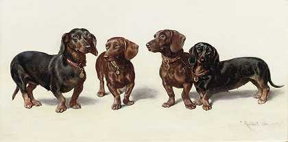《四只腊肠犬》作者：Carl Reichert