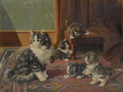Burkhard Flury的《猫家族》