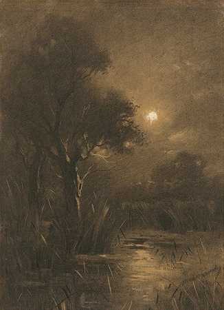 Ladislav Mednyánszky的《晚间风景》
