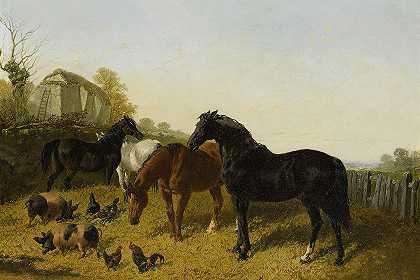 约翰·弗雷德里克·赫林的《马和鸡》。